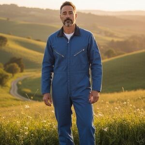 Walls Men's Blizzard Pruf Insulated Blue Work Coveralls 2XL